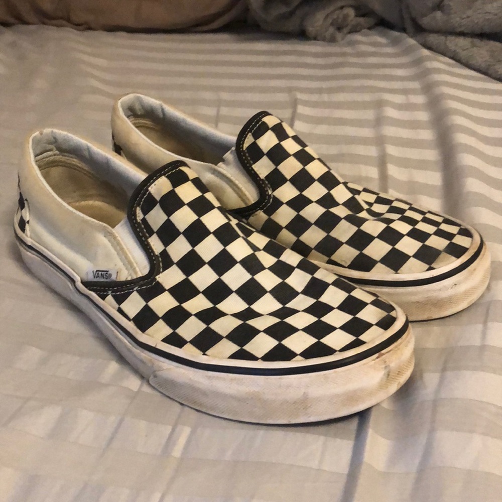 Black and White Checkered Vans